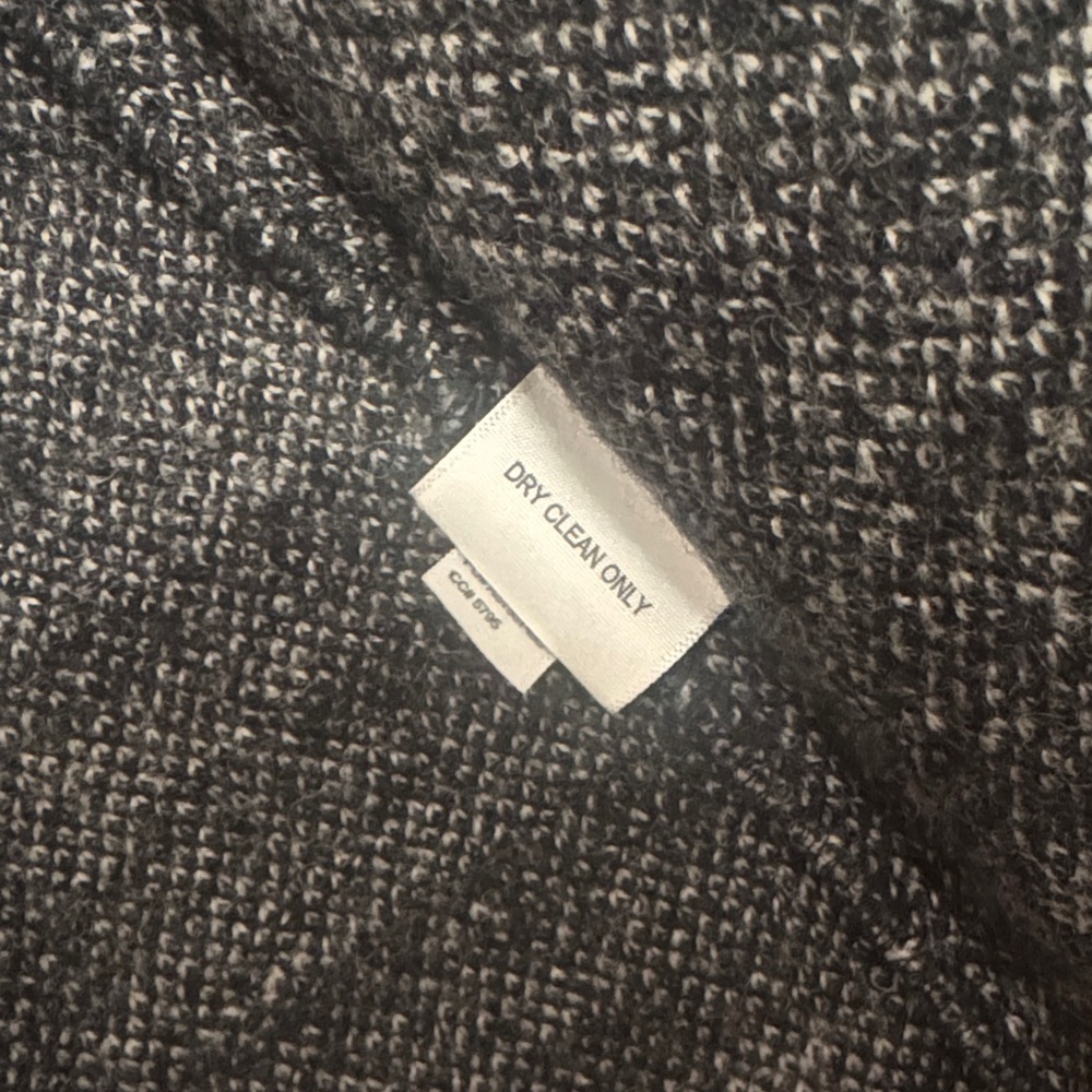 boutique Black and Gray Houndstooth wool jacket - Picture 5 of 9